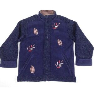 VTG NWT Northern Reflections Cabincore Sherpa Fleece Coat Size M Embroidered